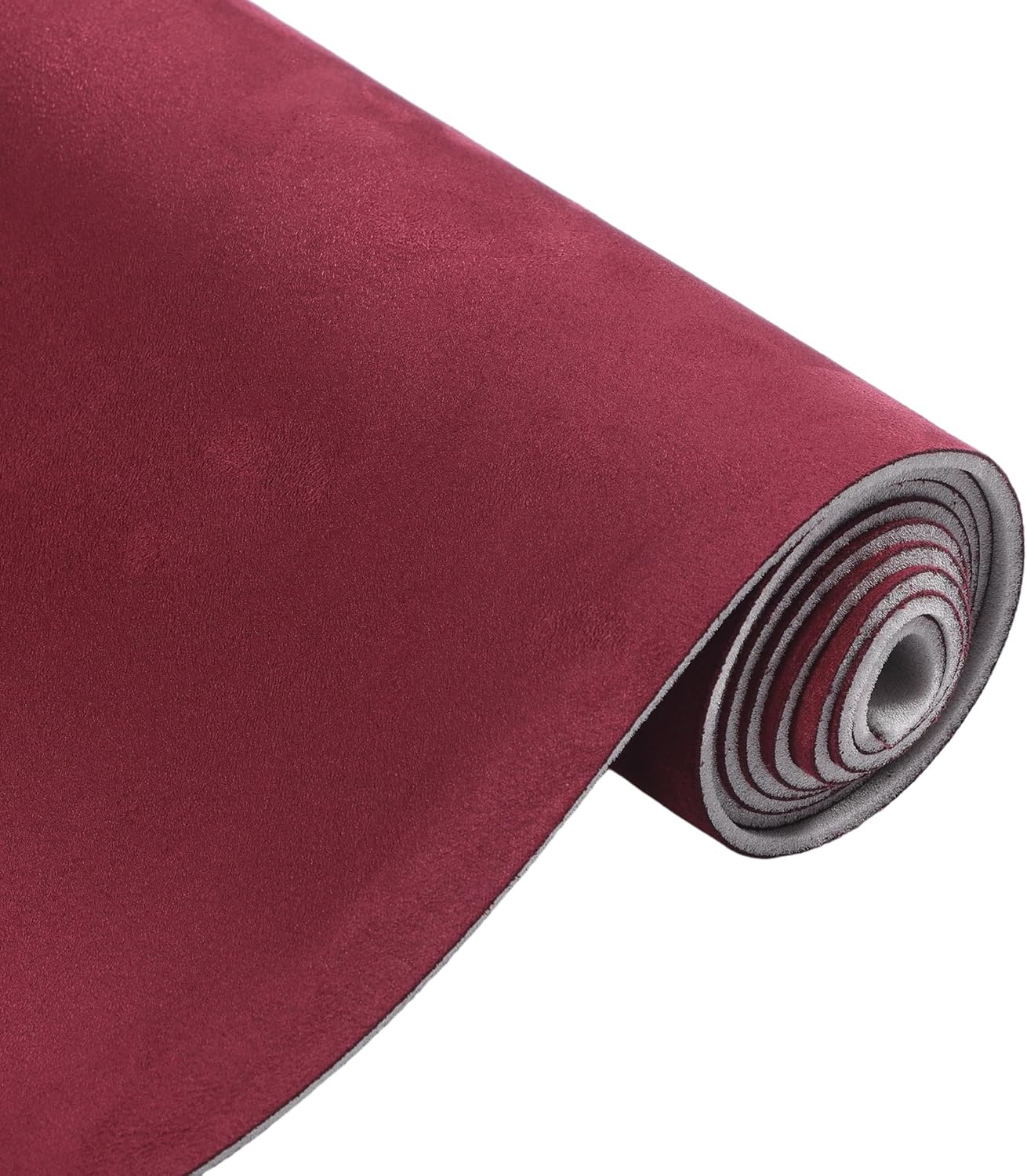 Headliner Fabric 96" L x 57" W Interior Trim DIY Roof Repair Replacement Suede Fabric Wine Red 1 Pcs