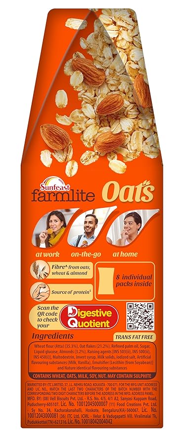 Sunfeast Farmlite Oats and Almonds 150 G miniatura 11