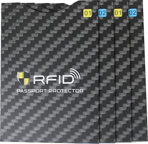 4 RFID Passport Sleeves Holders RFID Blocking Sleeve