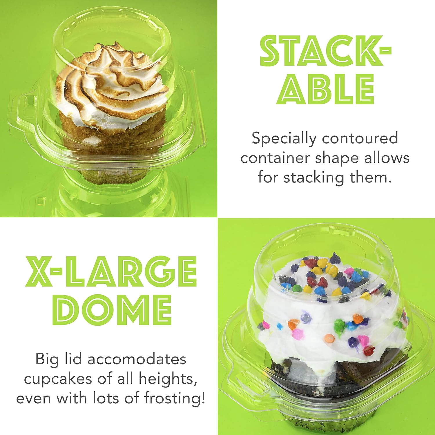 Suреr Bіg Clеаrаnсе! Clear Cupcake Boxes Individual Cupcake Containers / Stackable Cupcake Holder With Lid / Airtight Box Disposable Cupcake Containers / Cupcake Plastic Containers Dome Cupcake Carrier Bpa Free Cupcake Holders Individual 50 Pack Frее Shірріng оƒƒеr Clear Cupcake Boxes Individual Cupcake Containers / Stackable Cupcake Holder With Lid / Airtight Box Disposable Cupcake Containers / Cupcake Plastic Containers Dome Cupcake Carrier Bpa Free Cupcake Holders Individual 50 Pack
