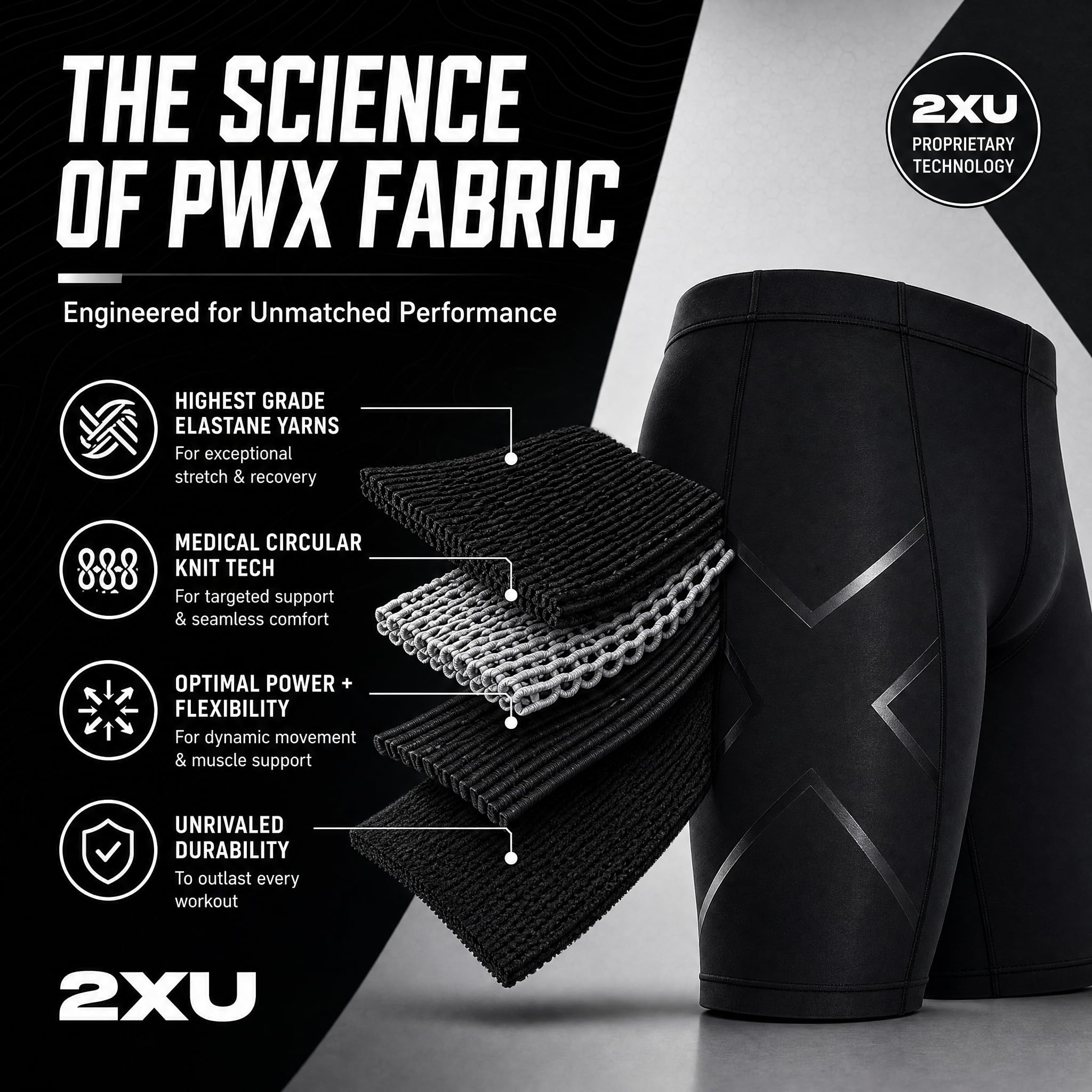 2XU Core Compression Shorts - Shorts - Short de Compression - Homme