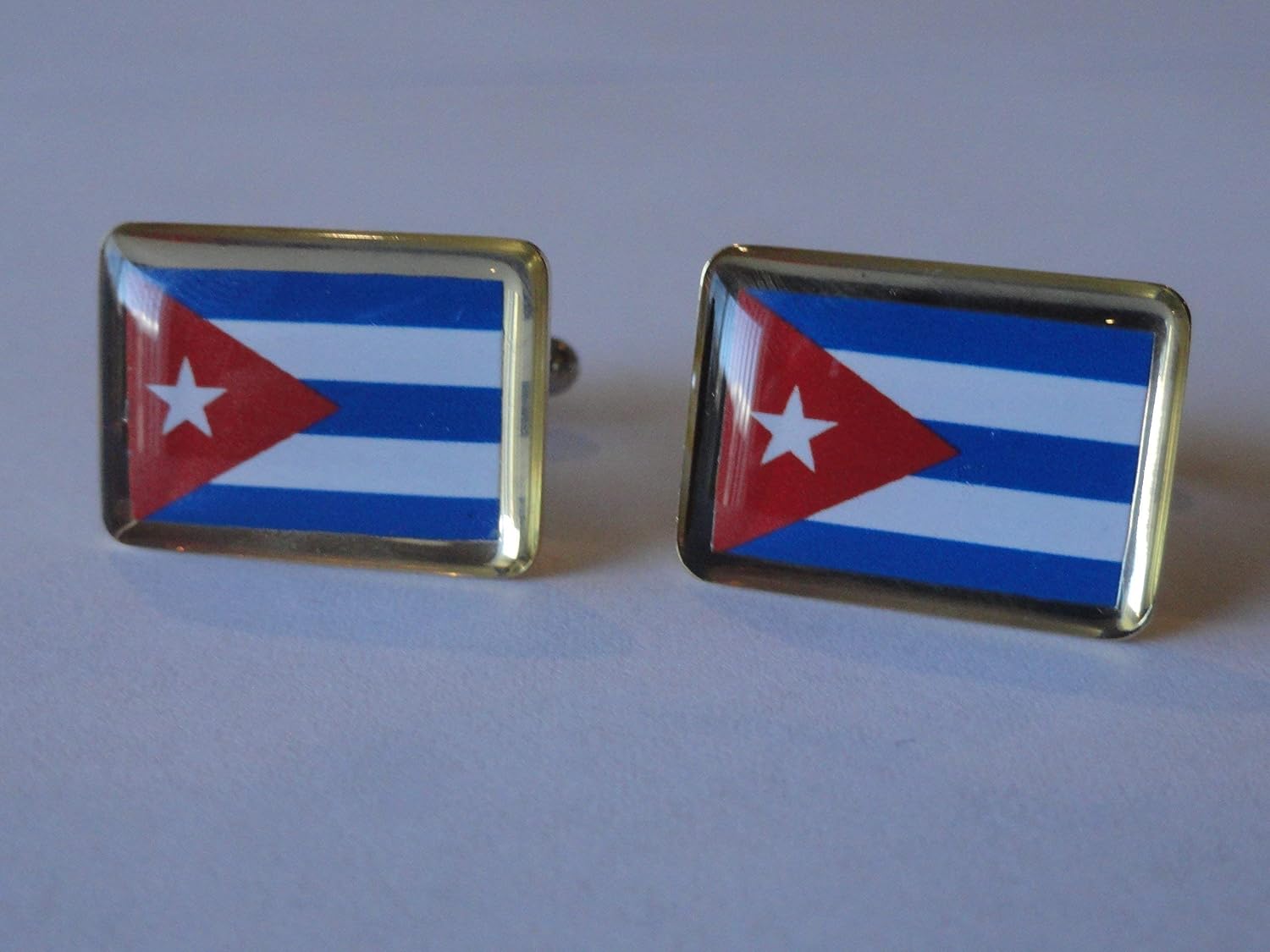 Cuban Flag Cufflinks, Lapel Pins, Tie Bars, Earrings, Jewelry and Accessories