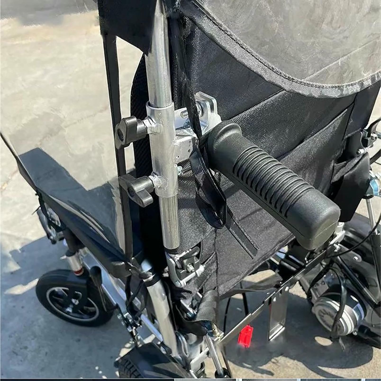 Universal Stuhl Baldachin Regenschirm - Faltbarer Sonnenschutz für Rollstühle und Roller, einfache 3-stufige Einrichtung, langlebiges Material mit Anti-Cracking-Technologie