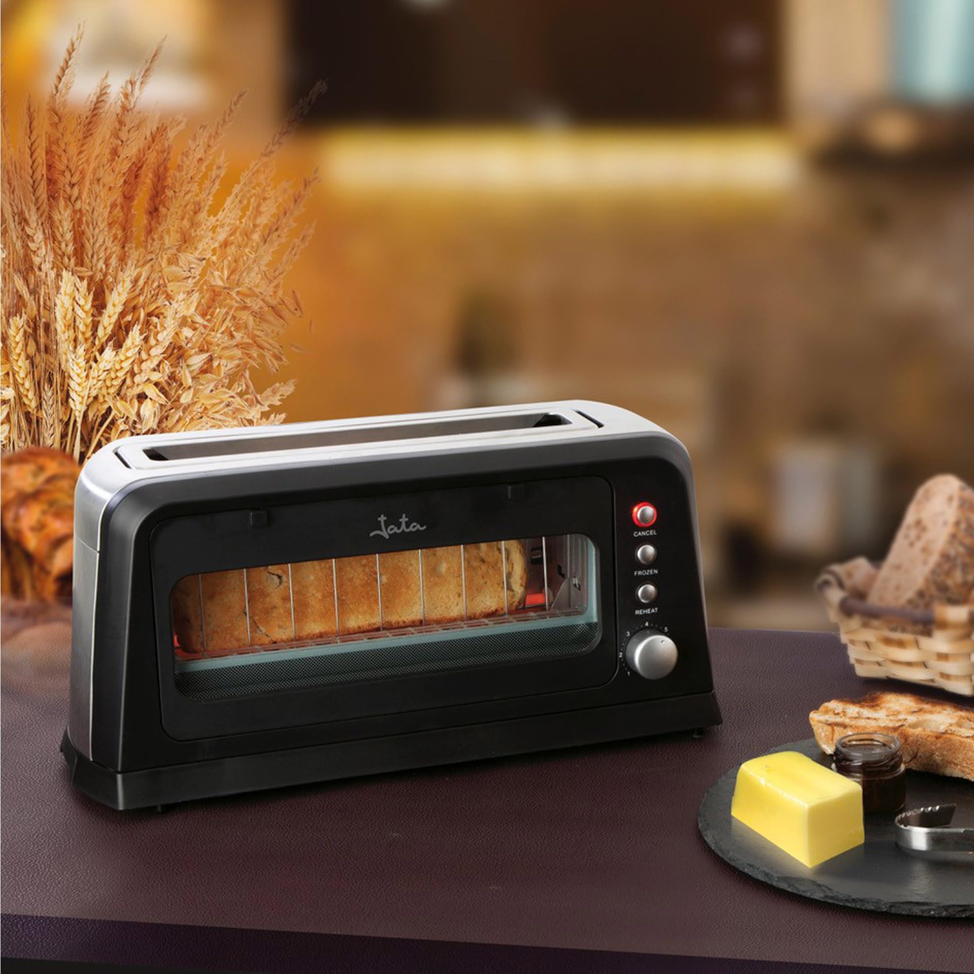 Jata TT632 TOSTADOR, 900 W, Vetro, Unico