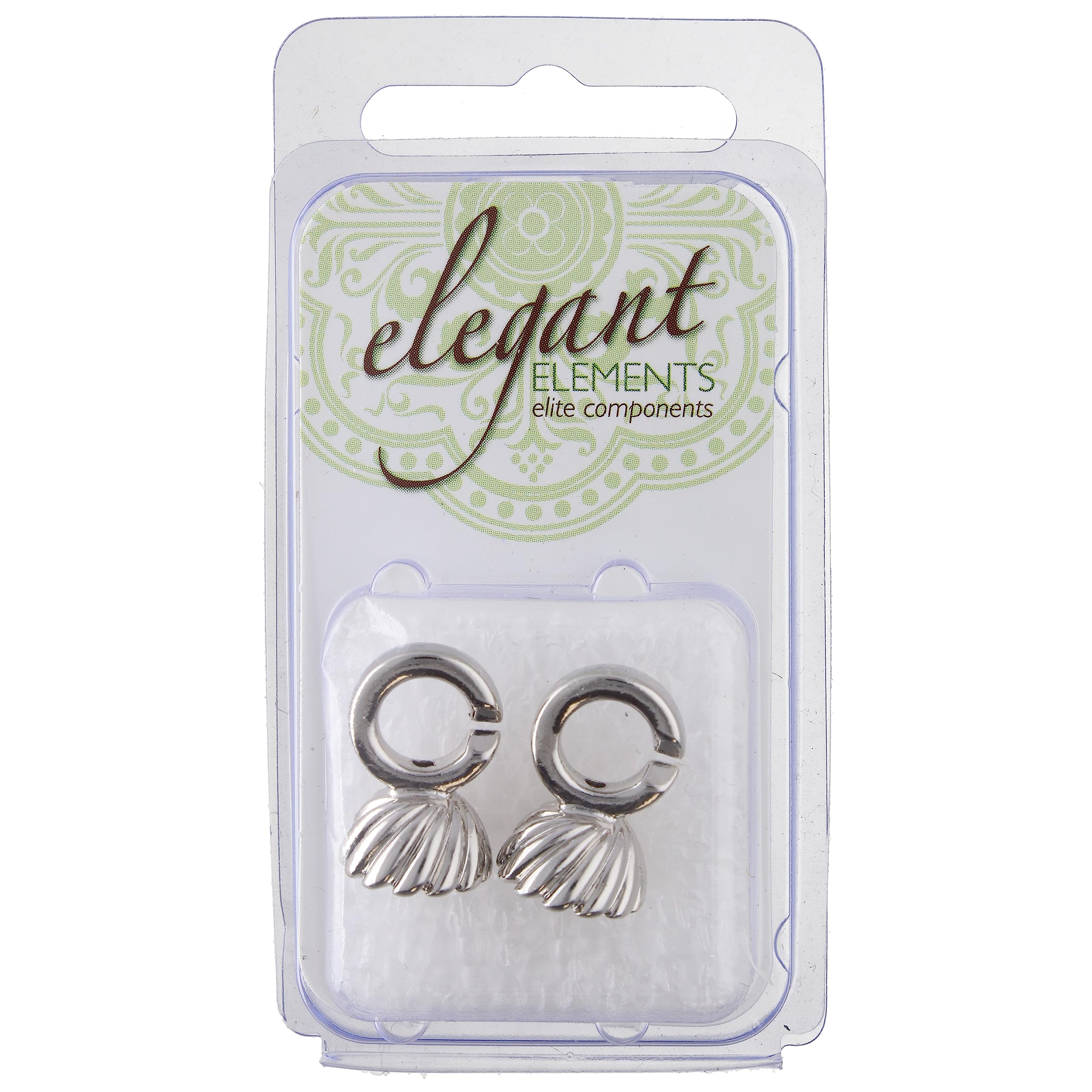 The Beadsmith Klejone zapięcie skręcane – eleganckie elementy – kolor srebrny – 1 sztuka, 35 x 13 mm – komponent do wykończenia lub łączenia bransoletek, naszyjników i ręcznie robionej biżuterii