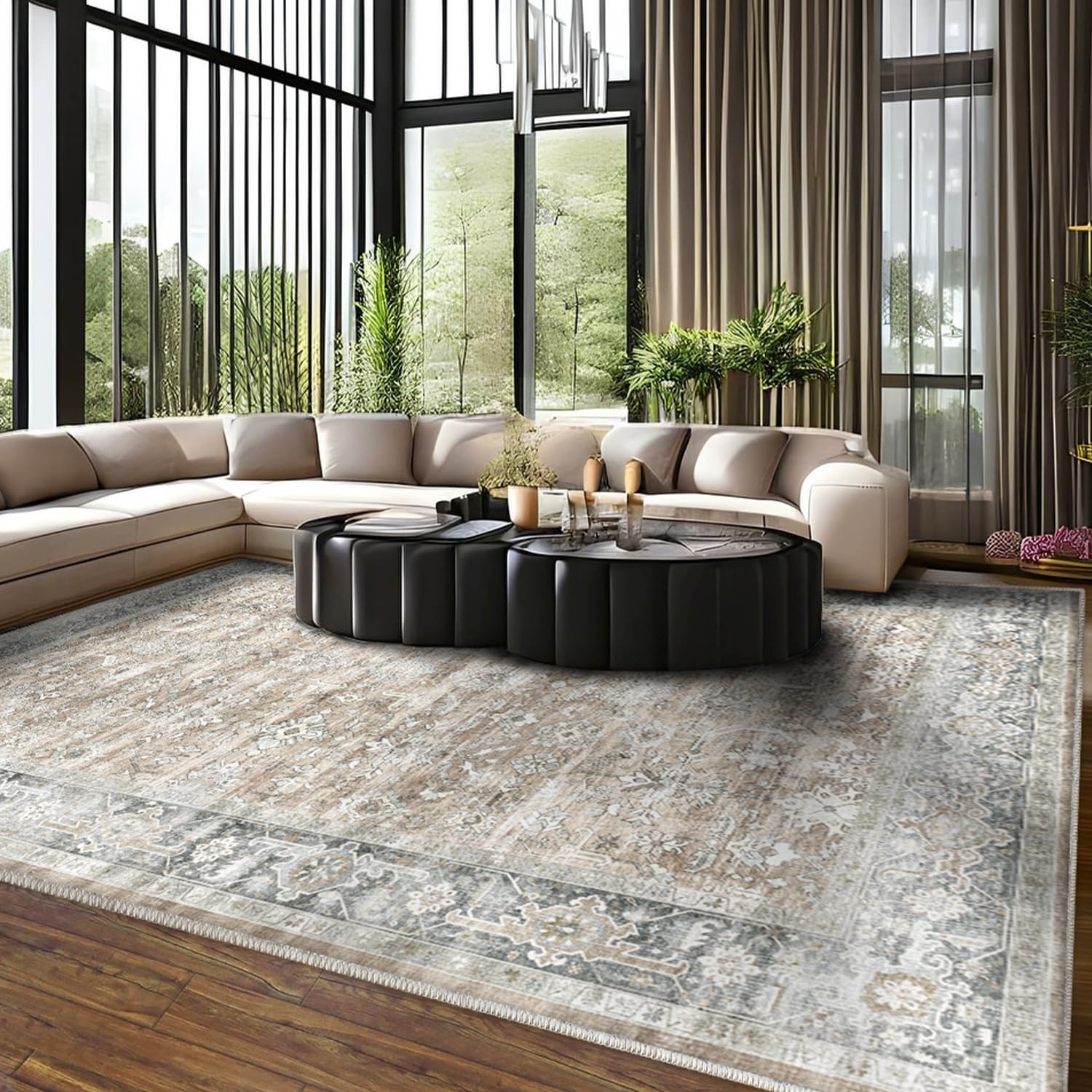 6x9 Area Rugs Machine Washable Area Rugs 6x9 for Living Room, Soft