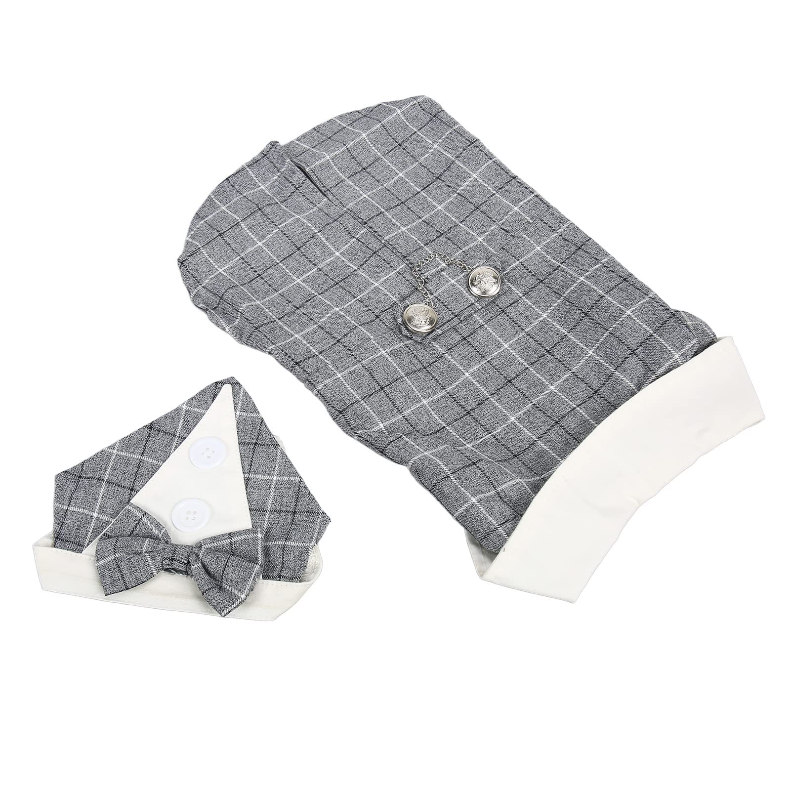 Traje de boda para mascotas esmoquin elegante para perros pequeños y medianos L