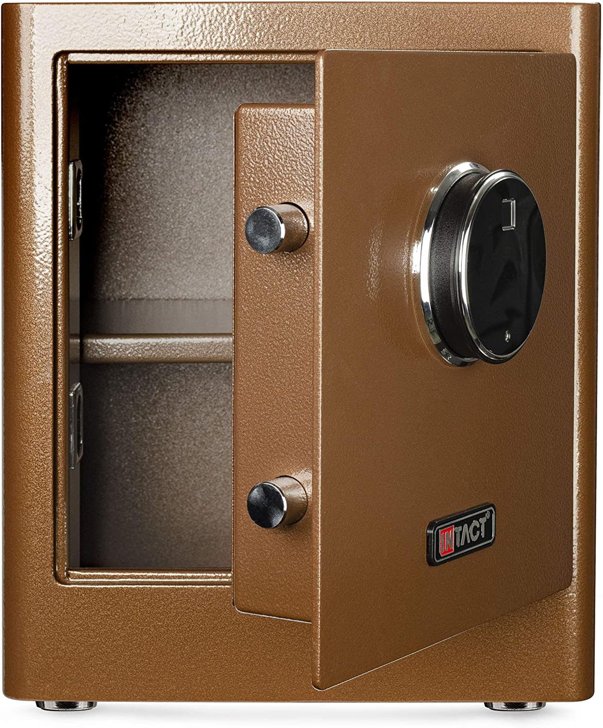 Intact Compact Quick Access Biometric Fingerprint Safe With Nex-Gen Full Keypad Module Tall Bronze by Eylar