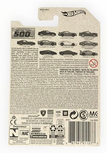 Miniatura 2 de Hot Wheels Ford Shelby GT350R, Naranja Factory 500 210