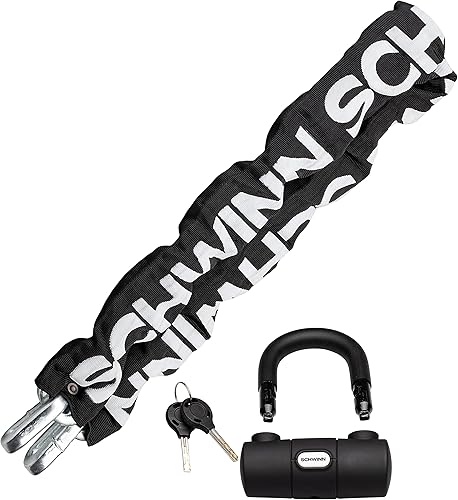 Miniatura 14 de Candado de Bicicleta Schwinn con Llaves, 3, 4, 5 o 6 pies x 8, 10, 12 o 15 mm, Negro, Cable o Cadena, Protección Antirrobo, Candado de Bicicleta