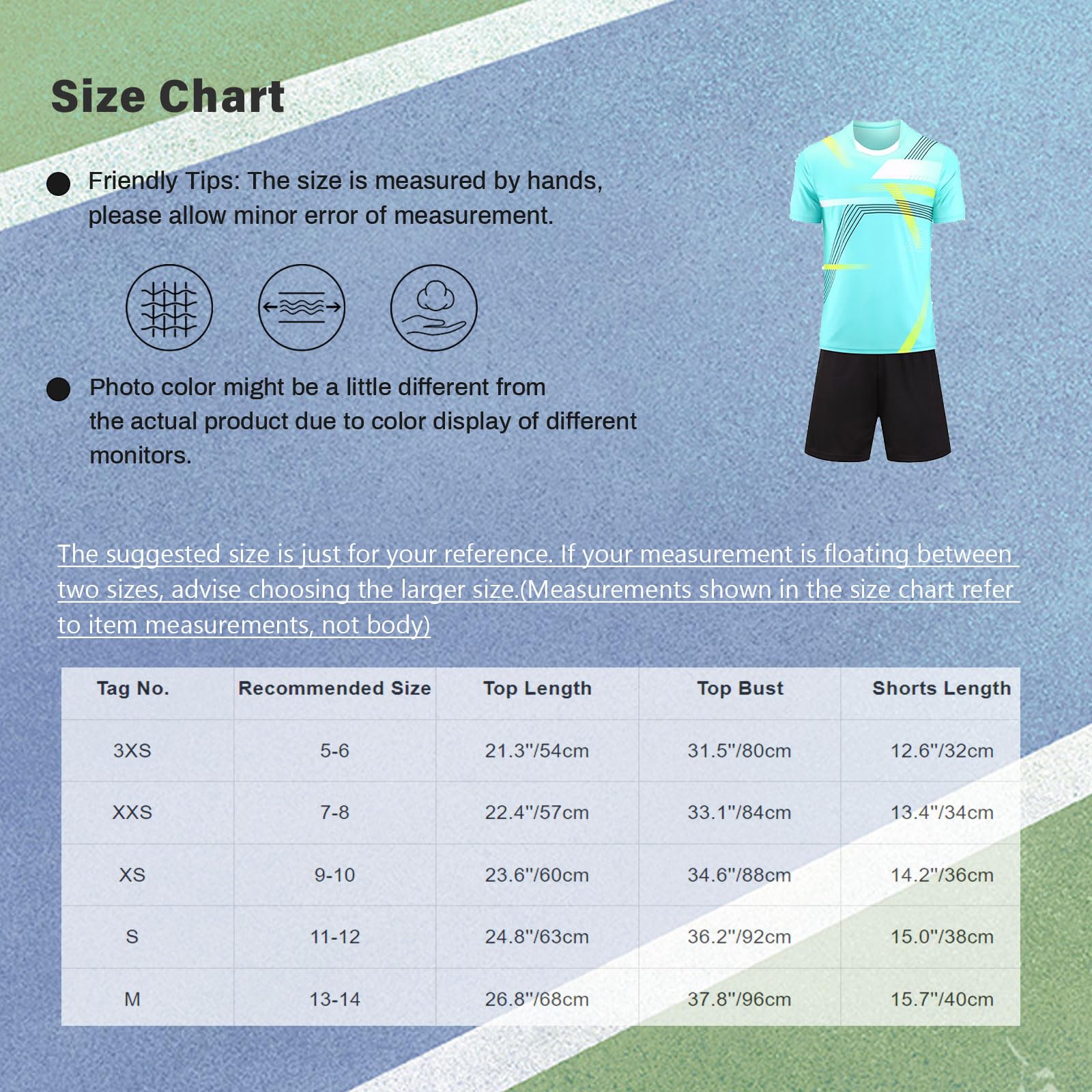 Oyolan Bambini Tuta Sportiva per Ragazzini Completo Calcio Bambino Divisa Calcio Bambino Shorts Set Tuta Squadra di Uniforme di per Giovani