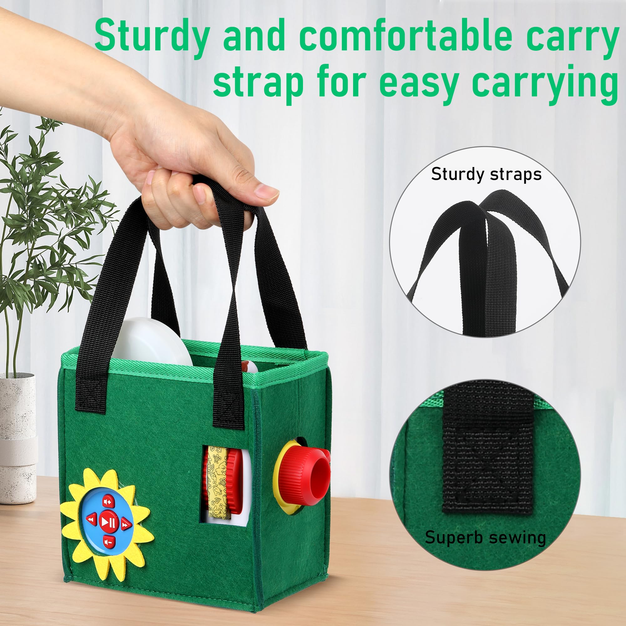 Growalleter Bag for Little Tikes Story Dream Machine Toy Folding Pouch Portable Carry Case for Little Tikes Projector for Fairy Tale Coll Books Audio Play - Image 2
