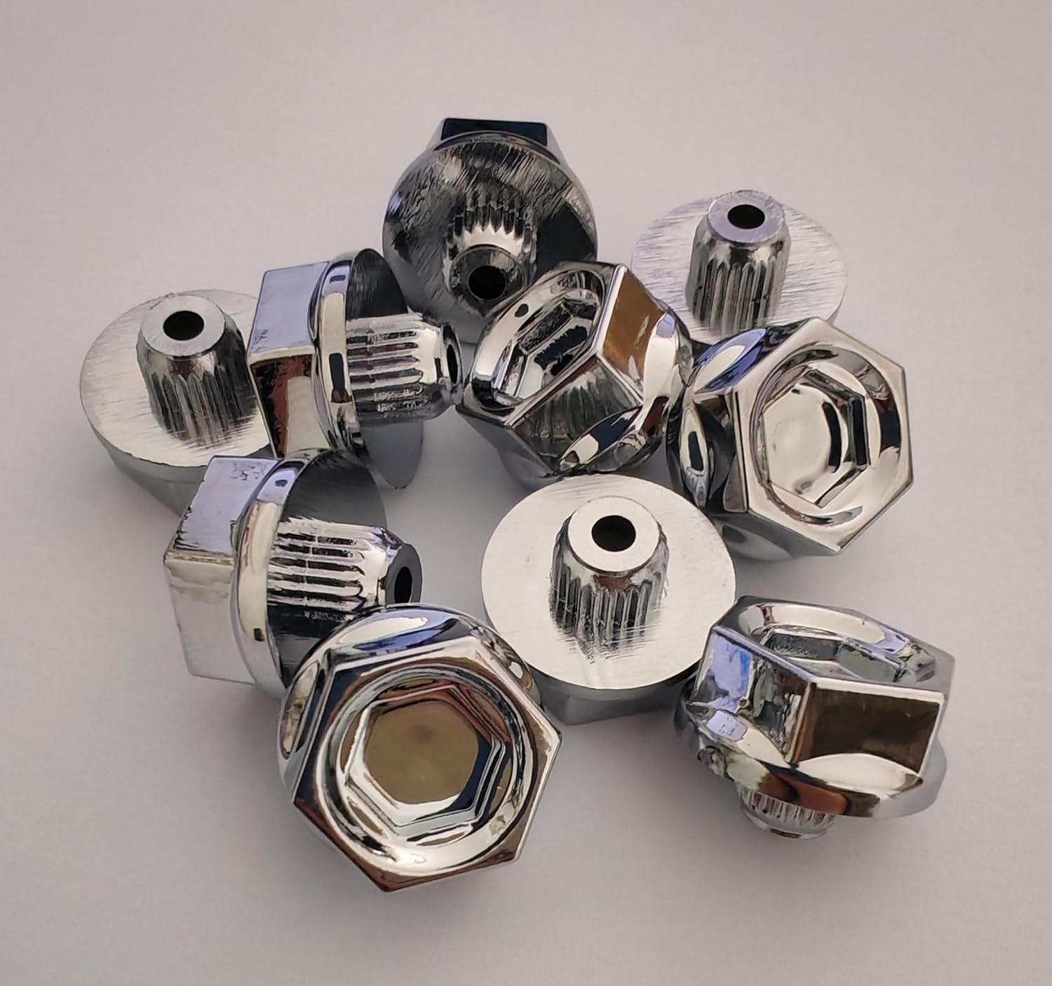 Chrome Wheel Cover Bolt Spoke Hostage Rivet Insert Bolts for KMC XD Series XD811 795 XD800 Misfit, 10 Pack