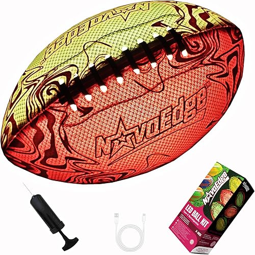 Miniatura 7 de Fútbol LED – Bola de luz recargable, tamaño 5 Verde y amarillo,Verde y naranja,Naranja y amarillo,https:/ www.Yaxa/dp/undefined