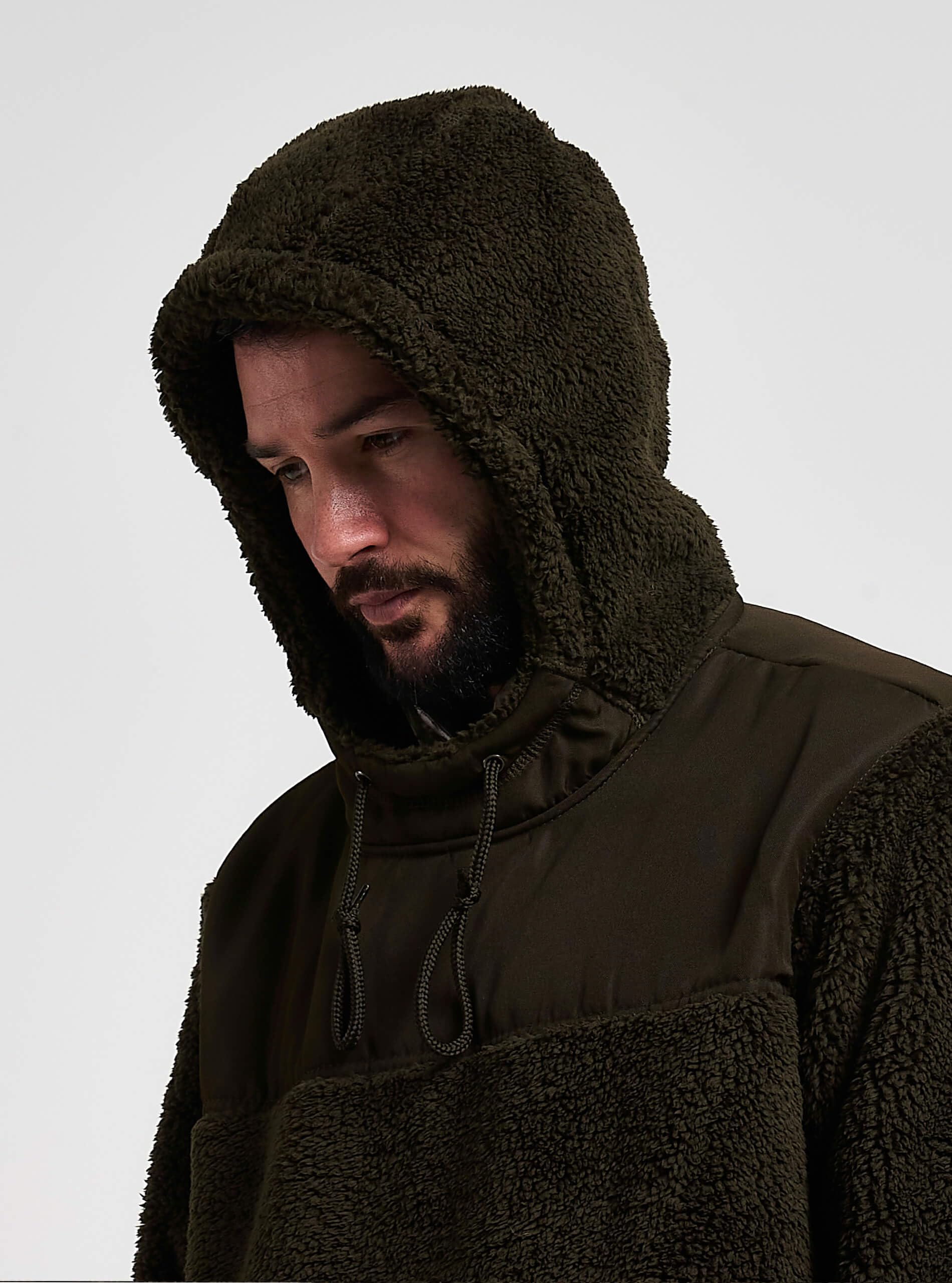 JACK PYKE Sweat à capuche en polaire Sherpa à manches longues Gen 2 Camel