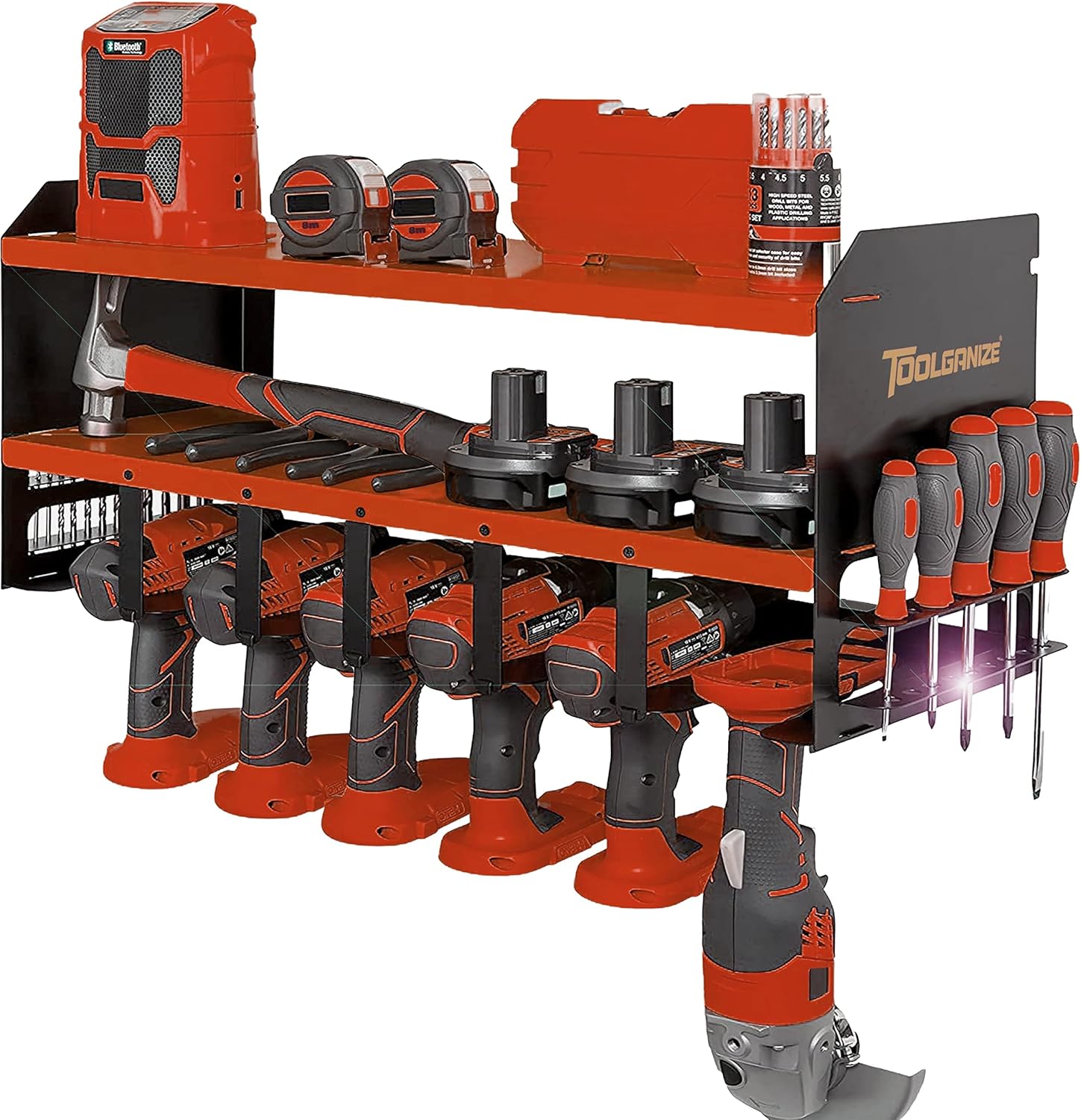 Toolganize Garage Power Tool Storage Organiser Wall Mounted