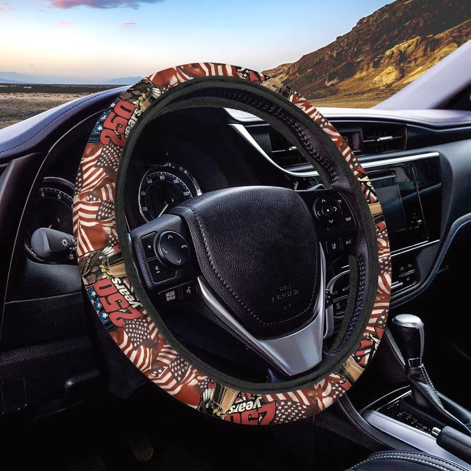 Ladybug Car Steering Wheel Cover for Women Washable Steering Wheel Protection with Elastic Edge Universal Fits SUV Vehicle Sedan Truck All Season 2025