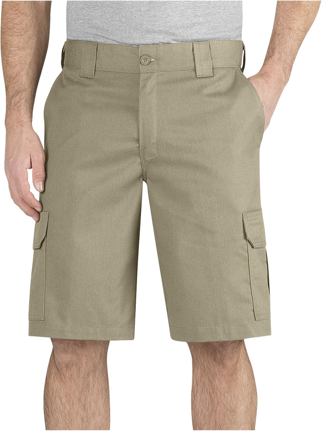 Dickies Men's 11 Inch Regular Fit Stretch Twill Cargo Short, Desert Sand, 44