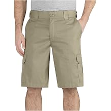 Dickies Mens 11 Inch Regular Fit Stretch Twill Work Short - Durable Cargo Style Shorts for Construction, Outdoor, Daily Wear