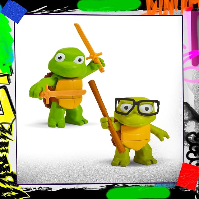 Foto 6 de 8 de Tortugas Ninja Figuras básicas de Leonardo y Donatello en su Etapa de bebé para coleccionar