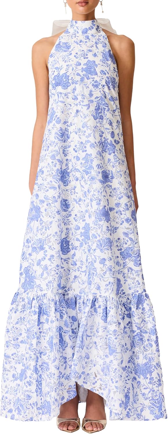 Elliatt Women's Apparel Womens Elin Halter Gown