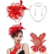 5Pcs Fascinators Hat for Women Tea Party Veil Mesh Headband Feather Hat for Women Veil Tea Party Hats