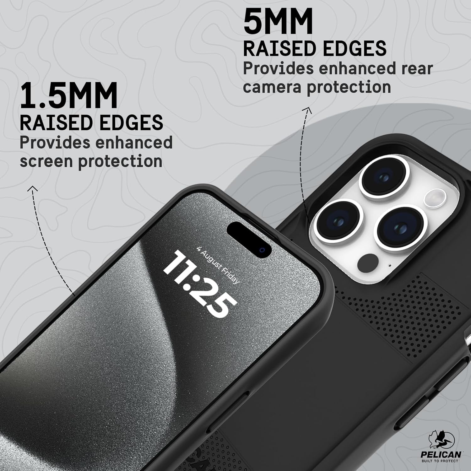 Pelican Protector Series - iPhone 15 Pro Case 6.1" [Compatible with MagSafe] Magnetic Phone Case with Anti-Scratch Tech [16ft MIL-Grade Drop Protection] Protective Cover for iPhone 15 Pro - Black - Image 6