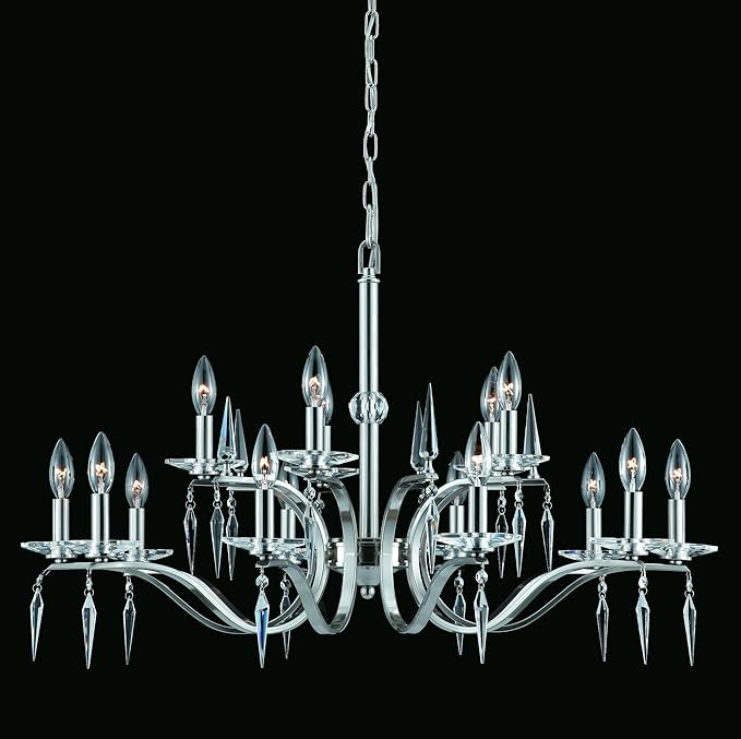 Triarch International 39407 15 Light Swan Chandlier Chandelier, 35" x