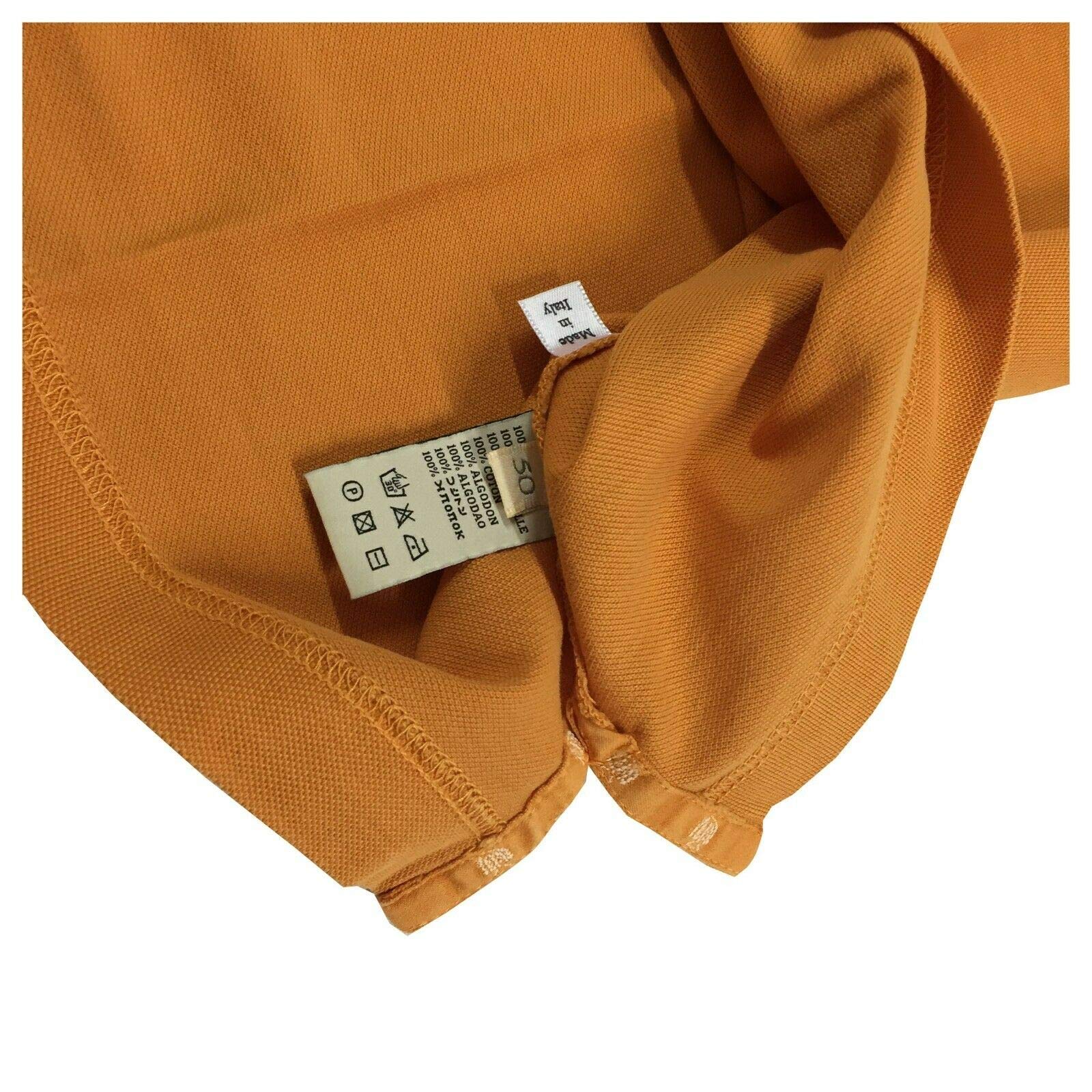Polo Uomo Mezza Manica Piquet Mostarda 41/201A 100% Cotone Made in Italy