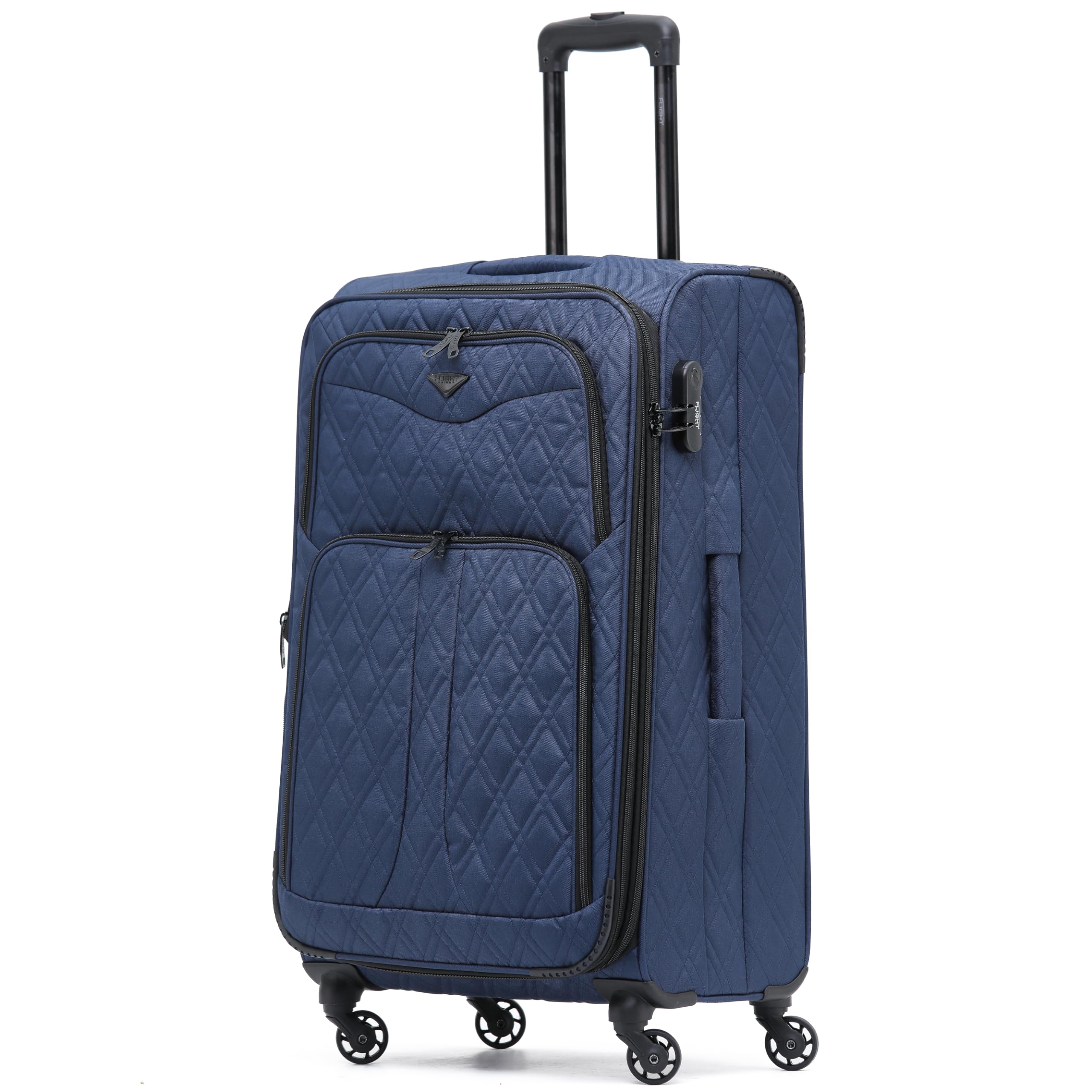 Flight Knight Lightweight 4 Wheel 800D Soft Case Suitcases Anti Crack Cabin & Hold Luggage Options Approved for Over 100 Airlines Including easyJet, BA & Many More! — view 79