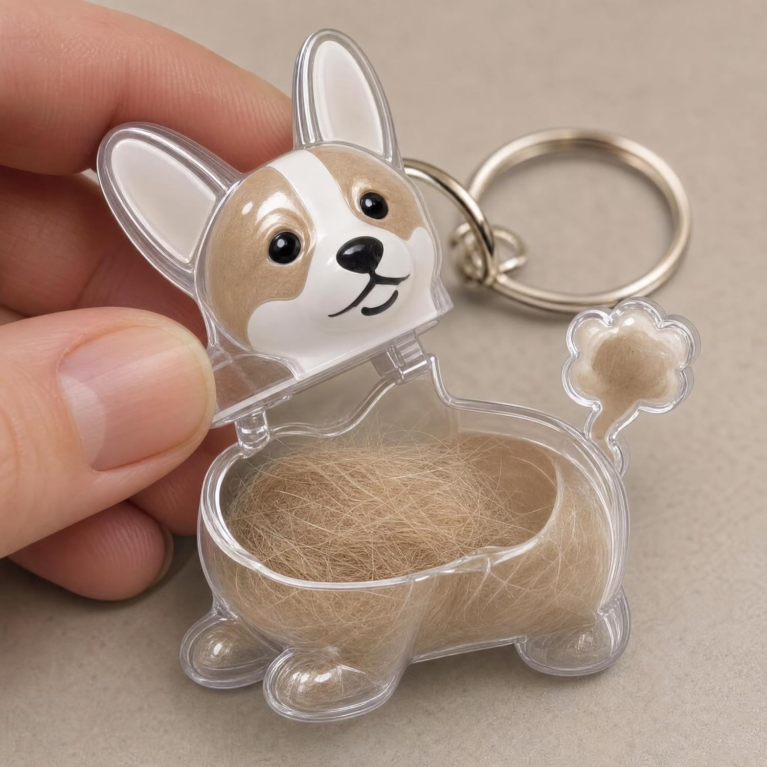 Pet Hair Storage Keychain, Dustproof, style to 4 image 4