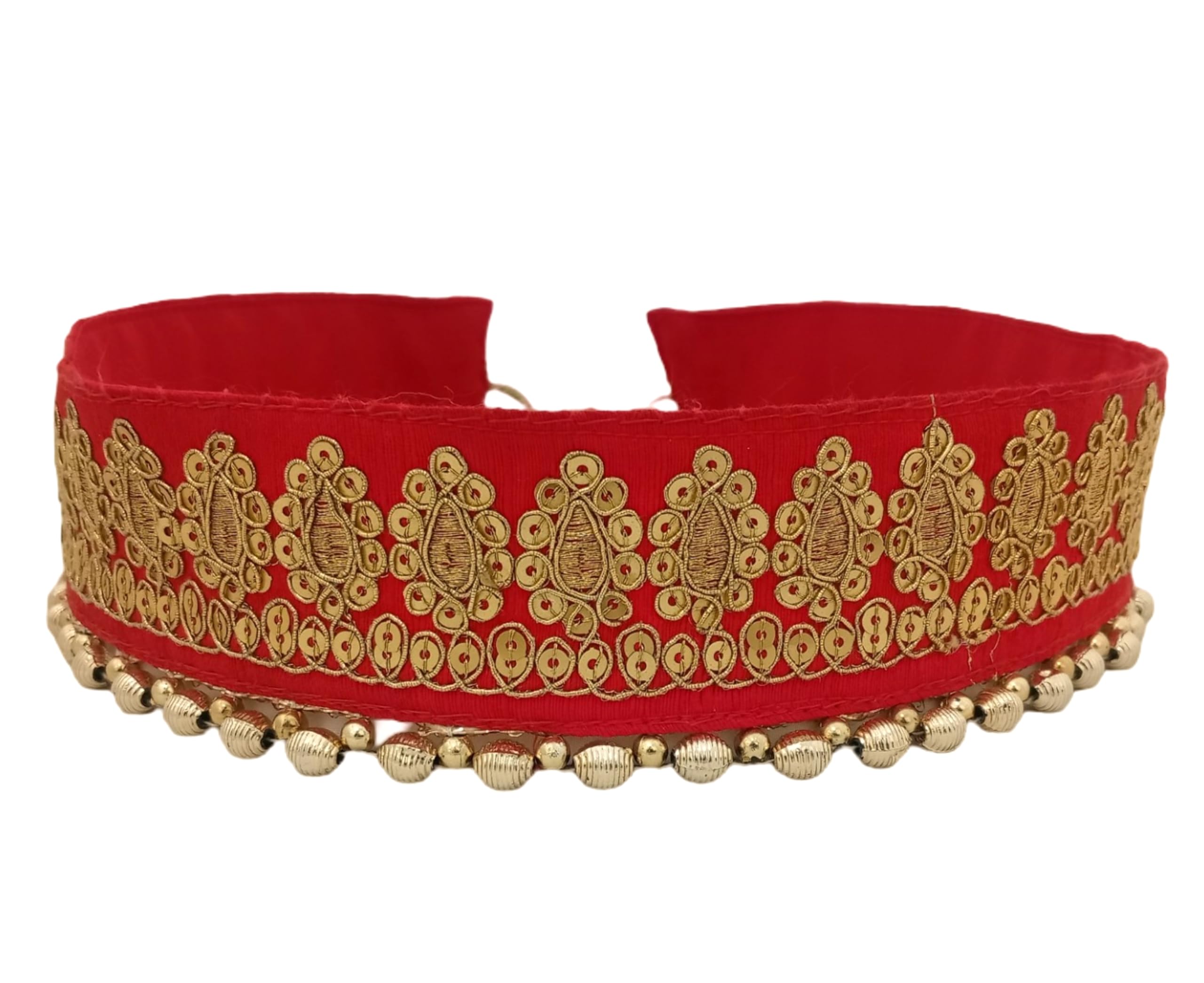 Red Sequins Bridal Belt for women Lehehnga Saree Hip belt-image-49