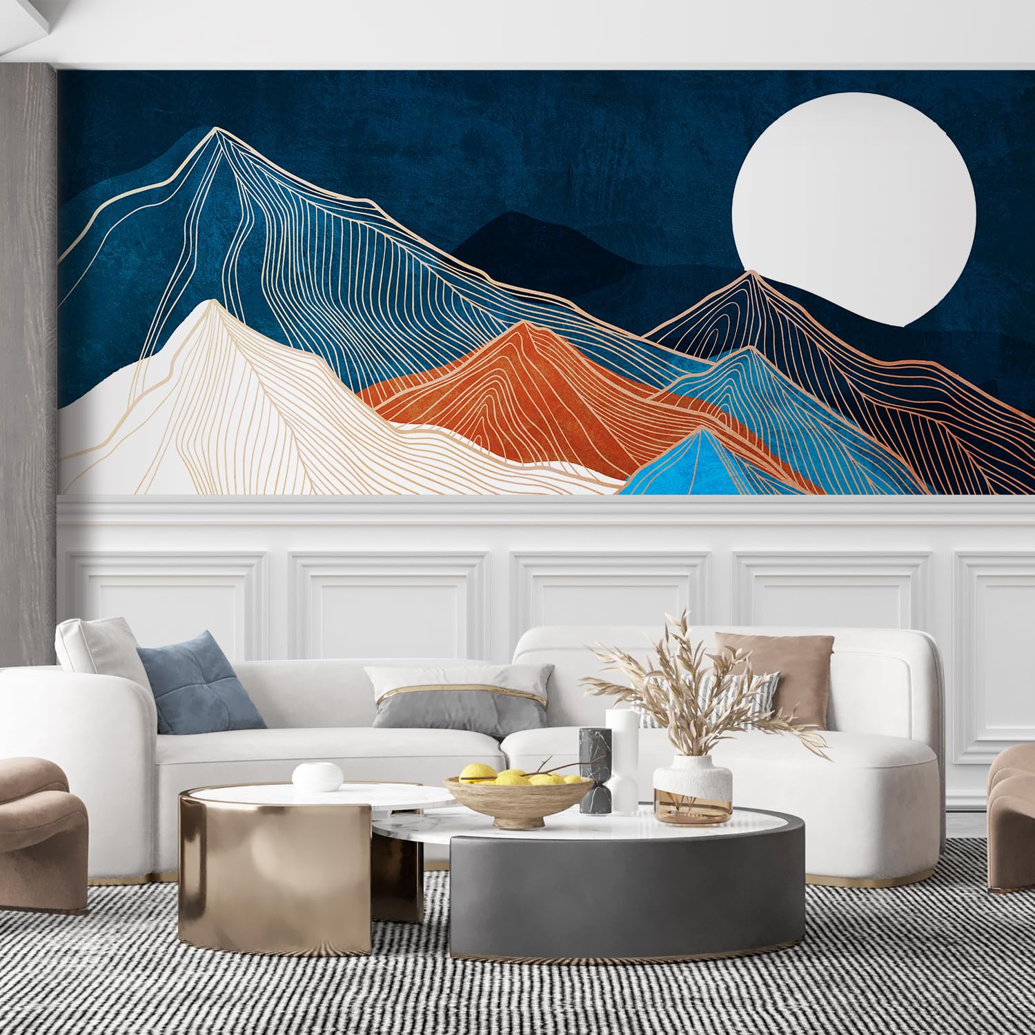 SIGNFORD Removable Wall Sticker/Wall Mural Watercolor Granite