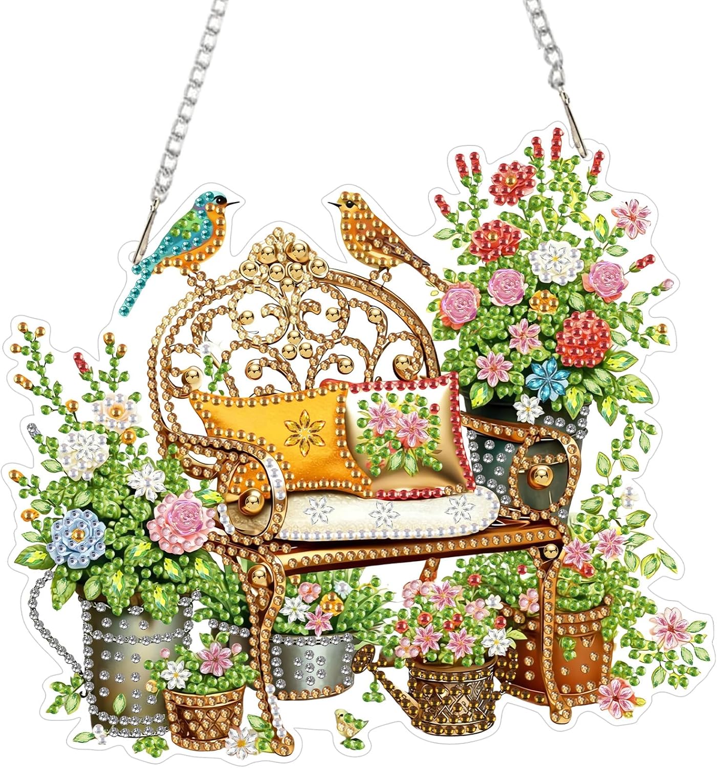 CEOVR Diamond Painting Art Kits Adults,DIY Diamond Art Painting Kits Personnes Agées Heureuses
