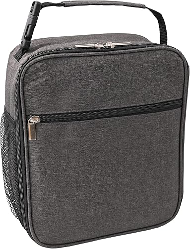 Bolsa de almuerzo para mujeres y hombres, bolsa de almuerzo reutilizable aislada, duradera, espaciosa y fácil de limpiar, lonchera portátil a prueba