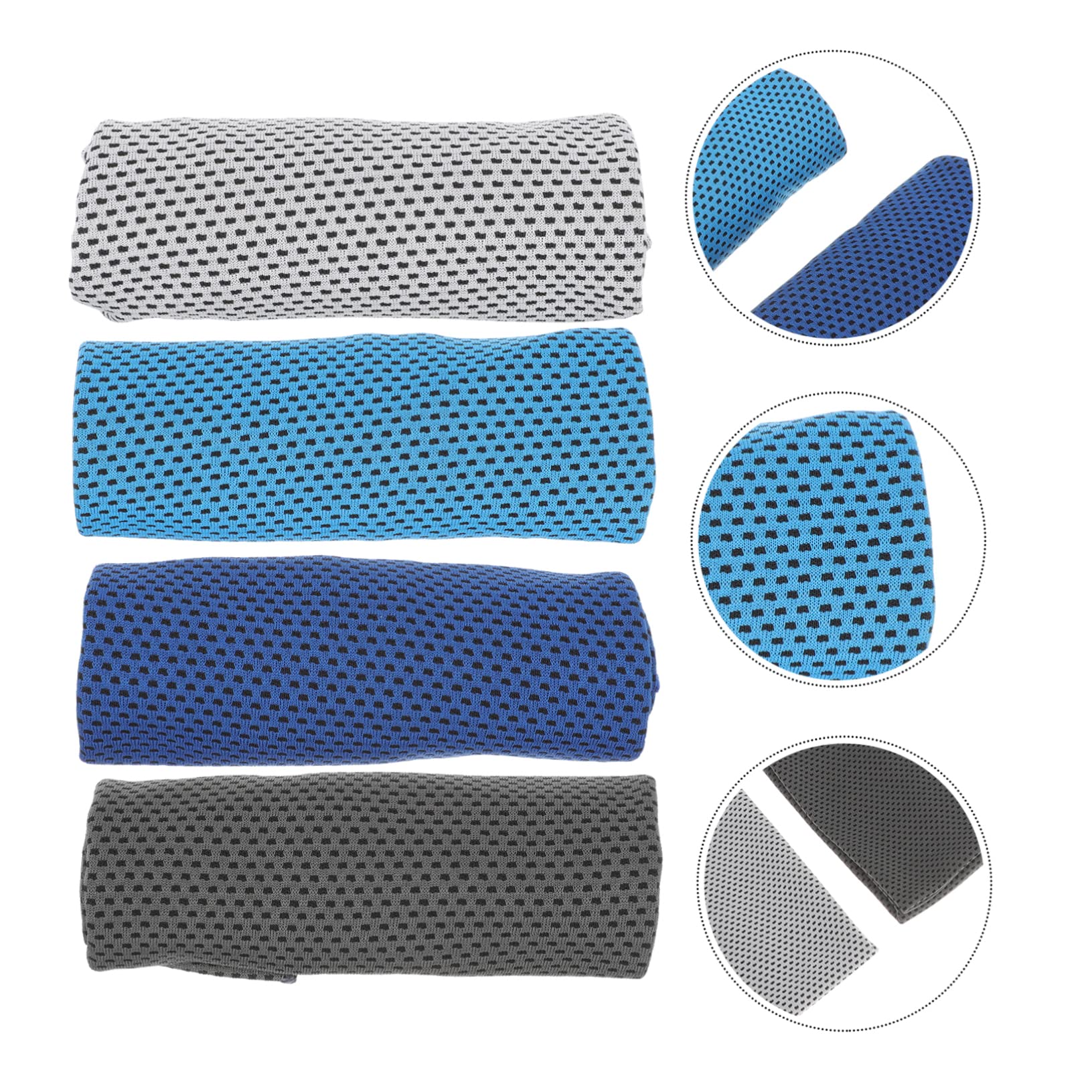 GALPADA 4Pcs Cooling Towels Breathable Ice Towel for Sports Workout and Outdoor Activities Reusable Chilly Towels