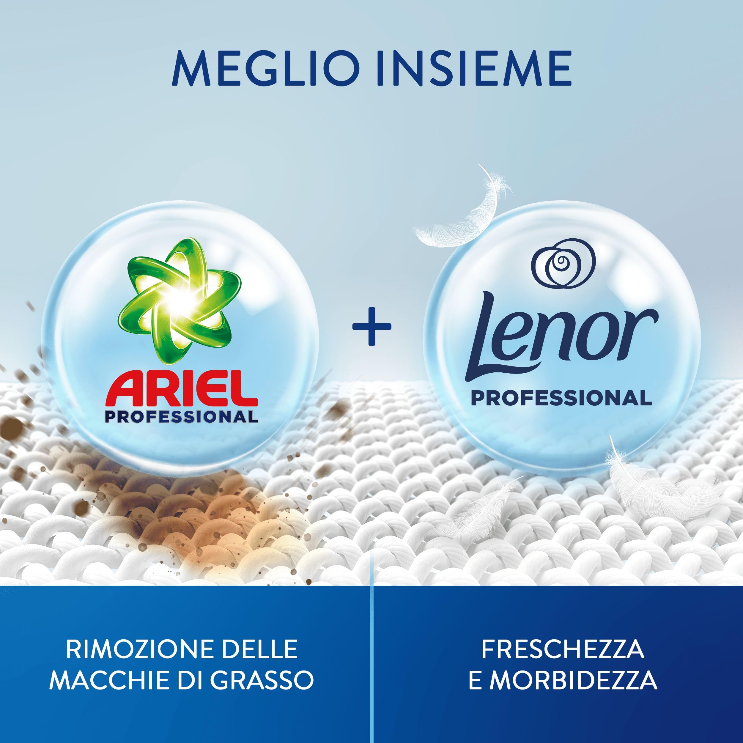 Lenor Professional Ammorbidente Concentrato, 600 Lavaggi (200 x 3), 12L (4L x 3), Brezza Marina, Morbidezza Irresistibile e Freschezza Duratura, Per Bucato Professionale