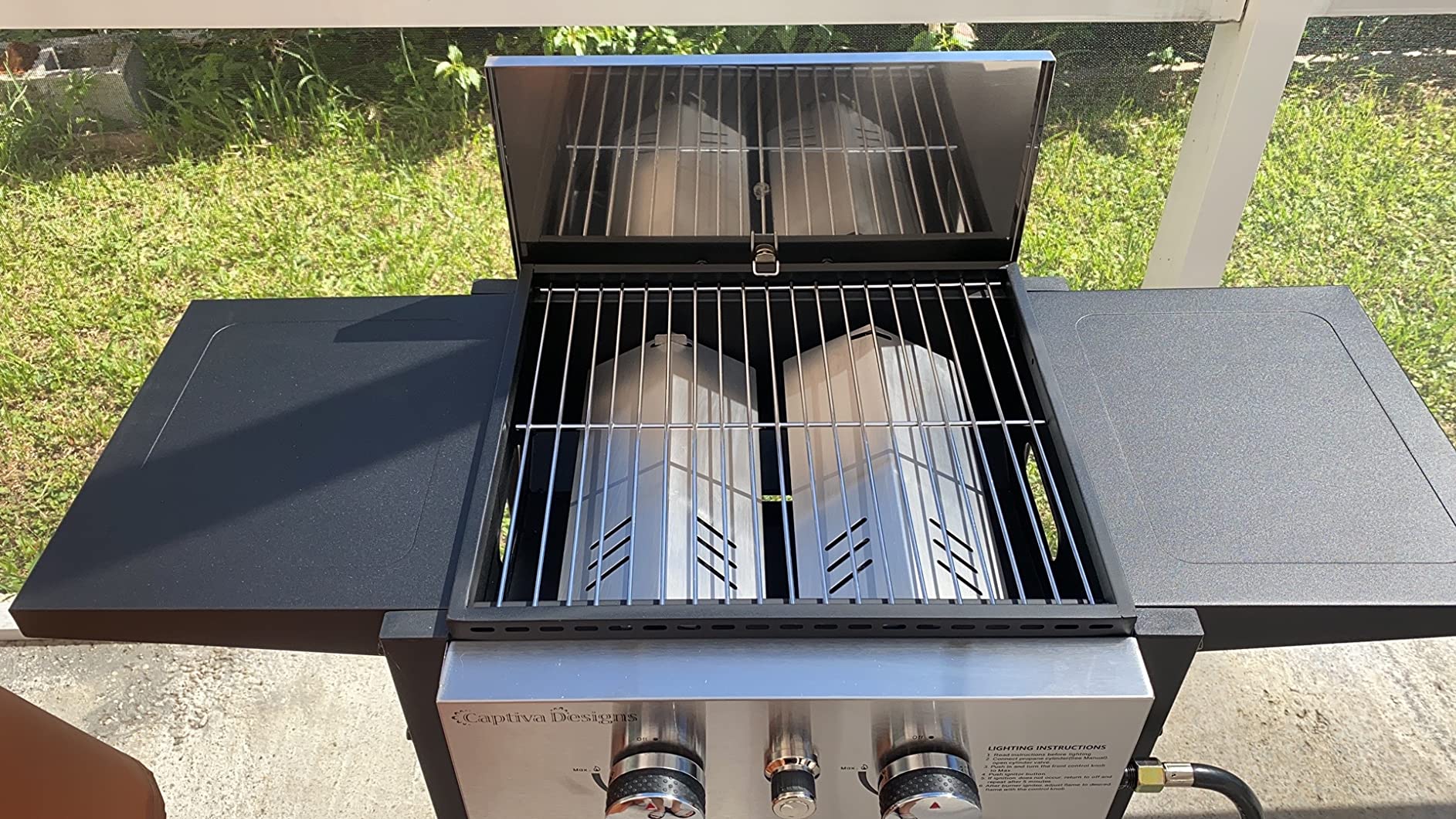 30/mo Finance Sophia & William 2Burner Gas Grill and Griddle Combo