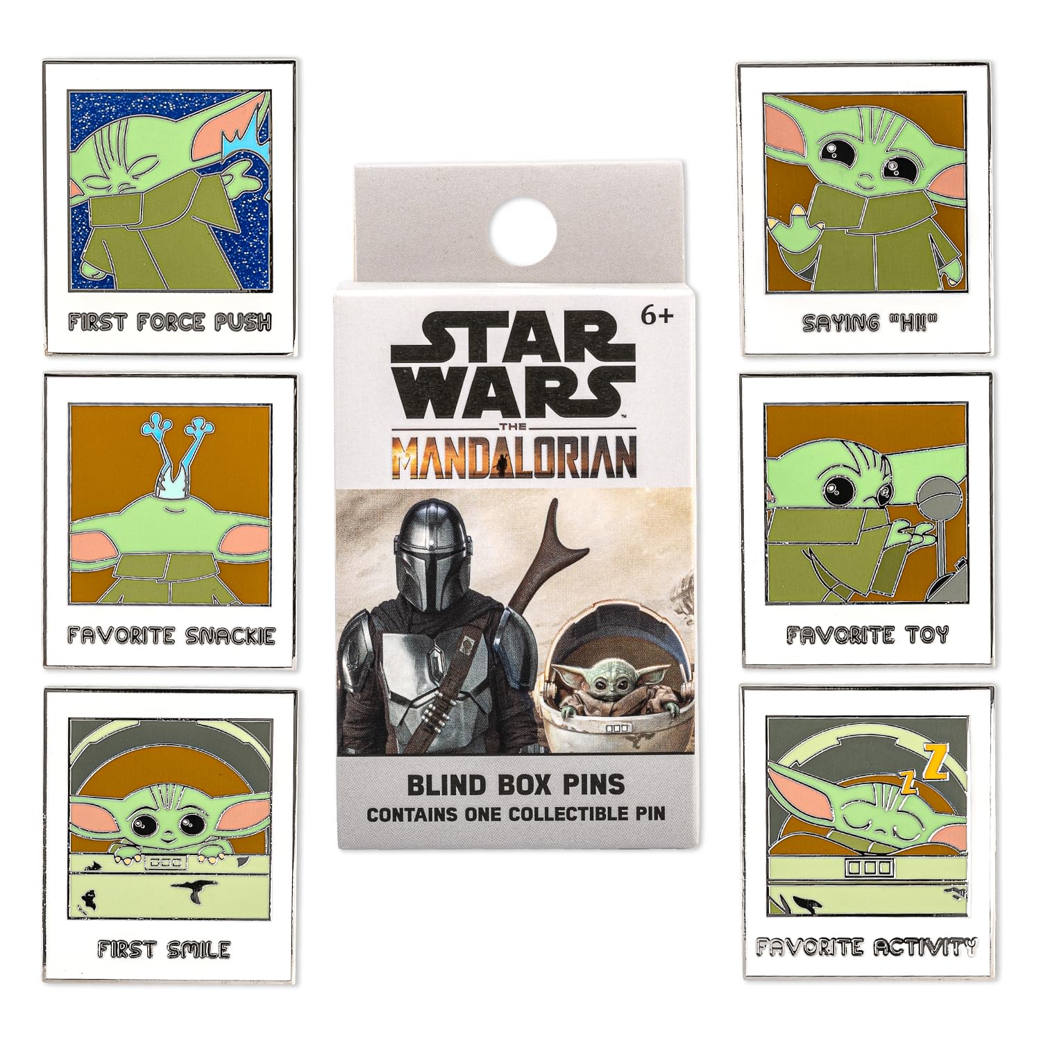 Loungefly: Star Wars: The Mandalorian - The Child Blind Box Enamel Pins Set - 12p. CDU