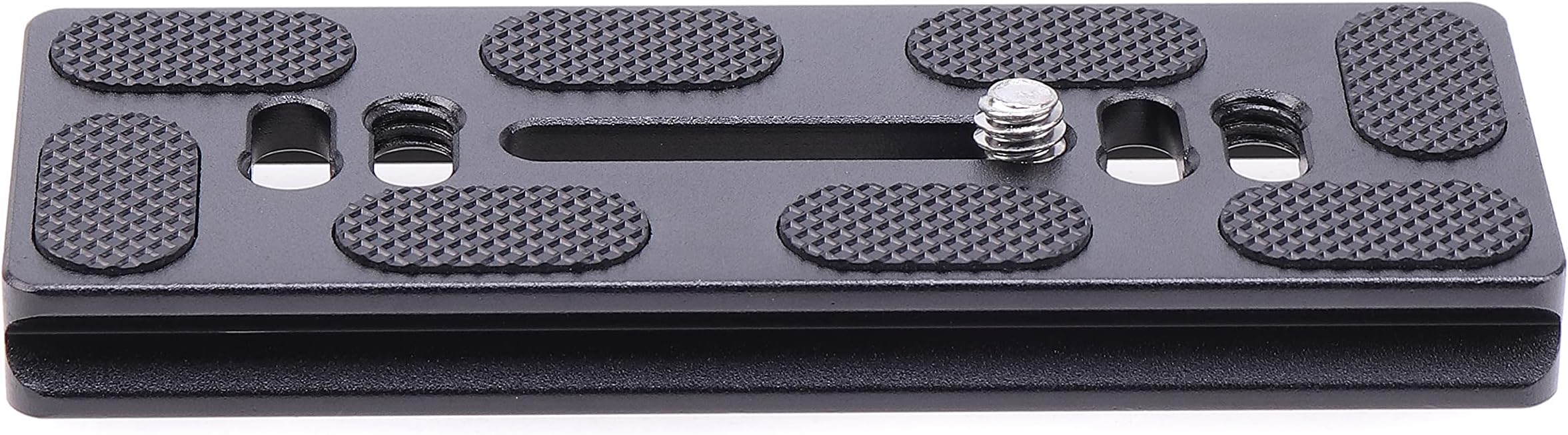FocusFoto PU100 PU-100 Quick Release Plate, 100mm Long Plate with 1/4"-20 Mounting Screw for Benro B0 B1 B2 J0 J1 N1 Arca Swiss Tripod Ball Head