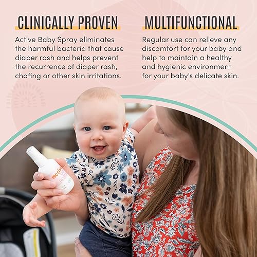 Miniatura 3 de Active Skin Repair Natural, no tóxico, sin picaduras en aerosol para bebés, primeros auxilios, seguro para su uso en sarpullido del pañal, acné del