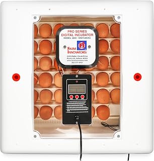 Farm Innovators 41-Egg Digital Incubator w/ Auto Turner, Humidity Control & Circulated Air - Automatic Chicken Egg Hatcher