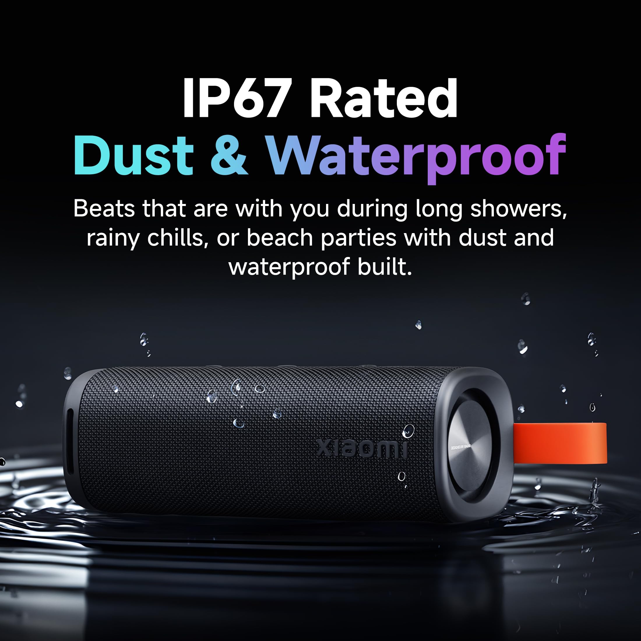 Xiaomi Altavoz de audio para exteriores (azul) | Altavoz de alta calidad de 30 W con micrófono, hasta 12 horas de reproducción, impermeable IP67 y tipo C, acoplamiento estéreo inalámbrico, altavoz