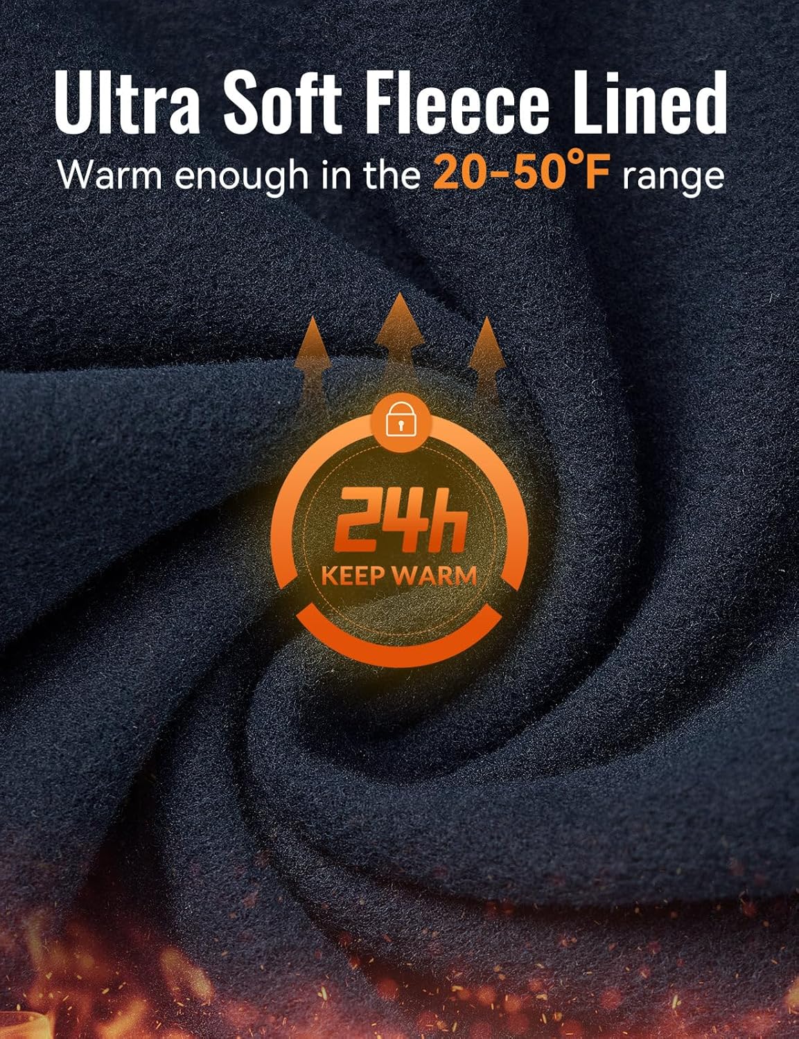 baleaf Men's Thermal Running Tights Fleece Compression Leggings Winter Pants Zipper Pockets Cycling Gear Cold Weather - Image 3