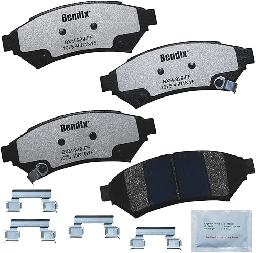 Miniatura 196 de Bendix Fleet Metlok MKD1770FM Pastillas de freno delanteras semimetálicas para Ford Expedition 2017-2010, F-150 2017-2010, Lobo 2020-2009, Lincoln
