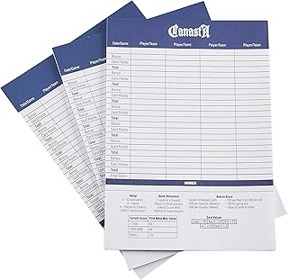 Canasta Scorecards, 75-pack - 7.5