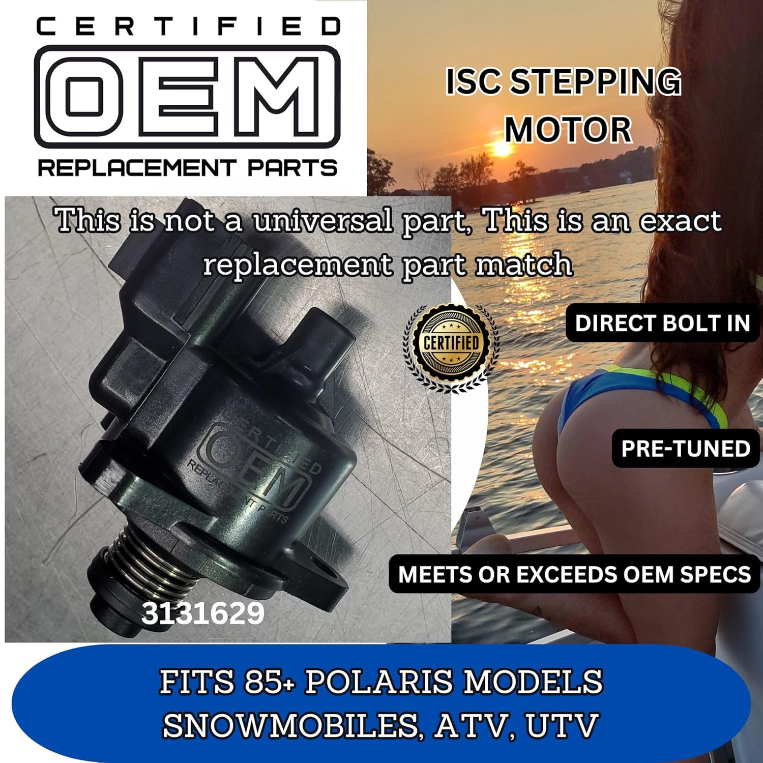 Certified OEM Replacement Parts 3131629 (2025 Updated Version) fits Polaris - 100% Guaranteed US Real World PowerSport Tested - Ranger RZR Sportsman - Part The just Work