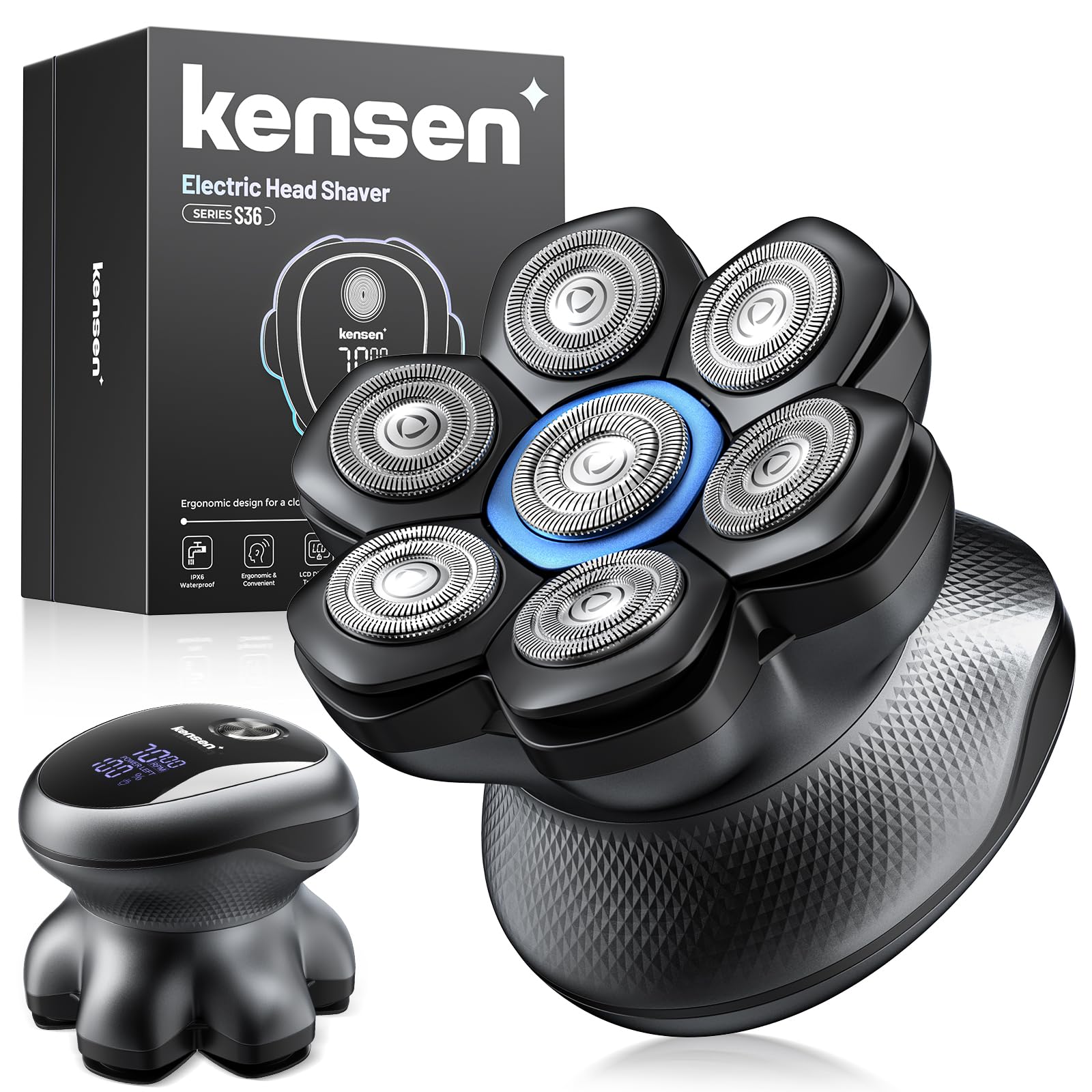 Oferta: kensen Afeitadora Cabeza Hombre, Máquina de Afeitar Cabeza