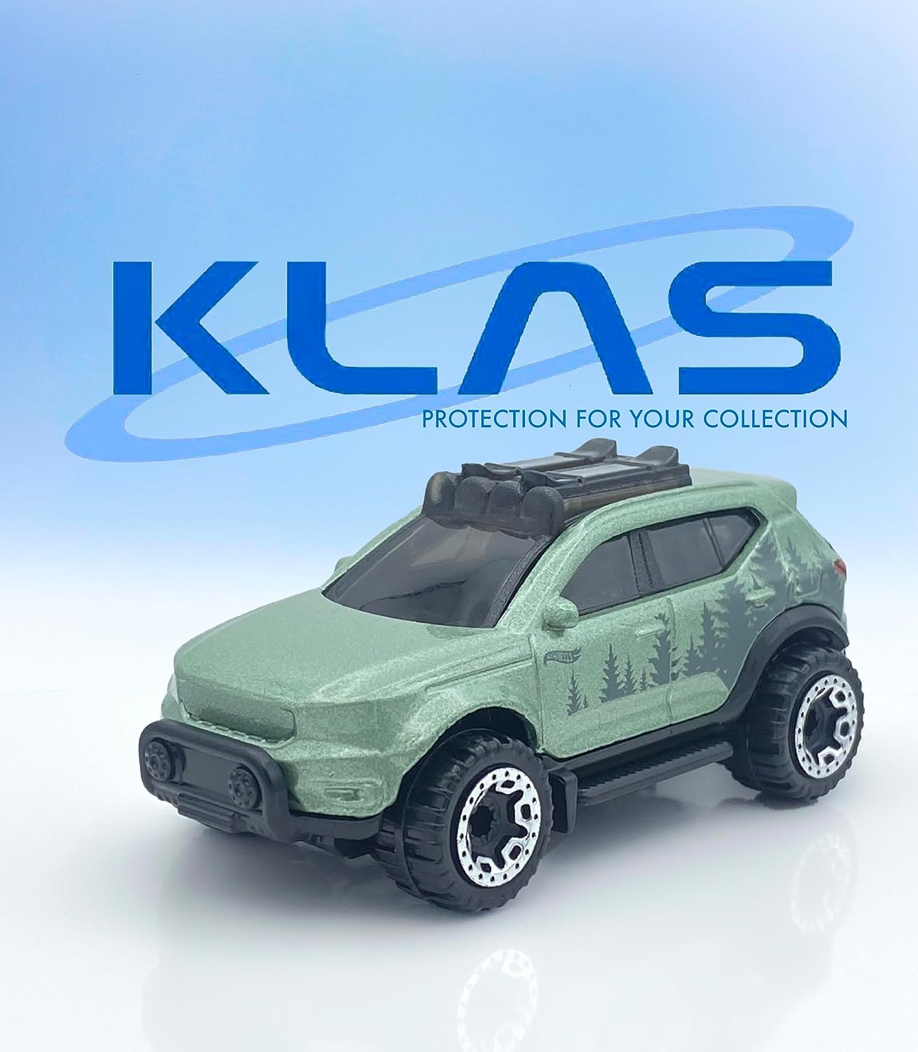 Hot Wheels Volvo XC40 Recharge (Light Green), 5/5 Mud Studs, 2023-201/250 (Short Card) - Image 2