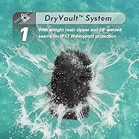 Vista 2 de Airtight Waterproof Backpack 30L, Floating Dry Bag with Resin Zipper, IPX7 Gear Protection Large Capacity for Men, Kayaking, Paddle Boarding